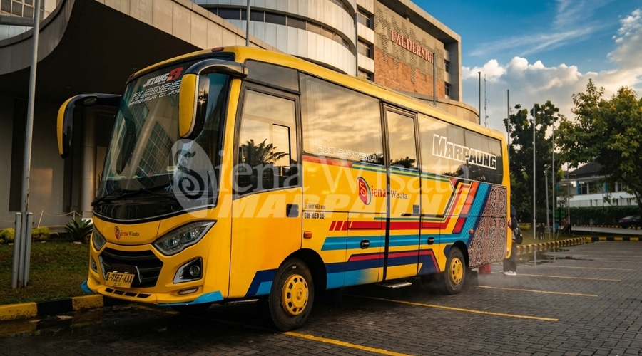 Perjalanan Edukasi Nyaman: Sewa Medium Bus Marpaung menuju President University Cikarang